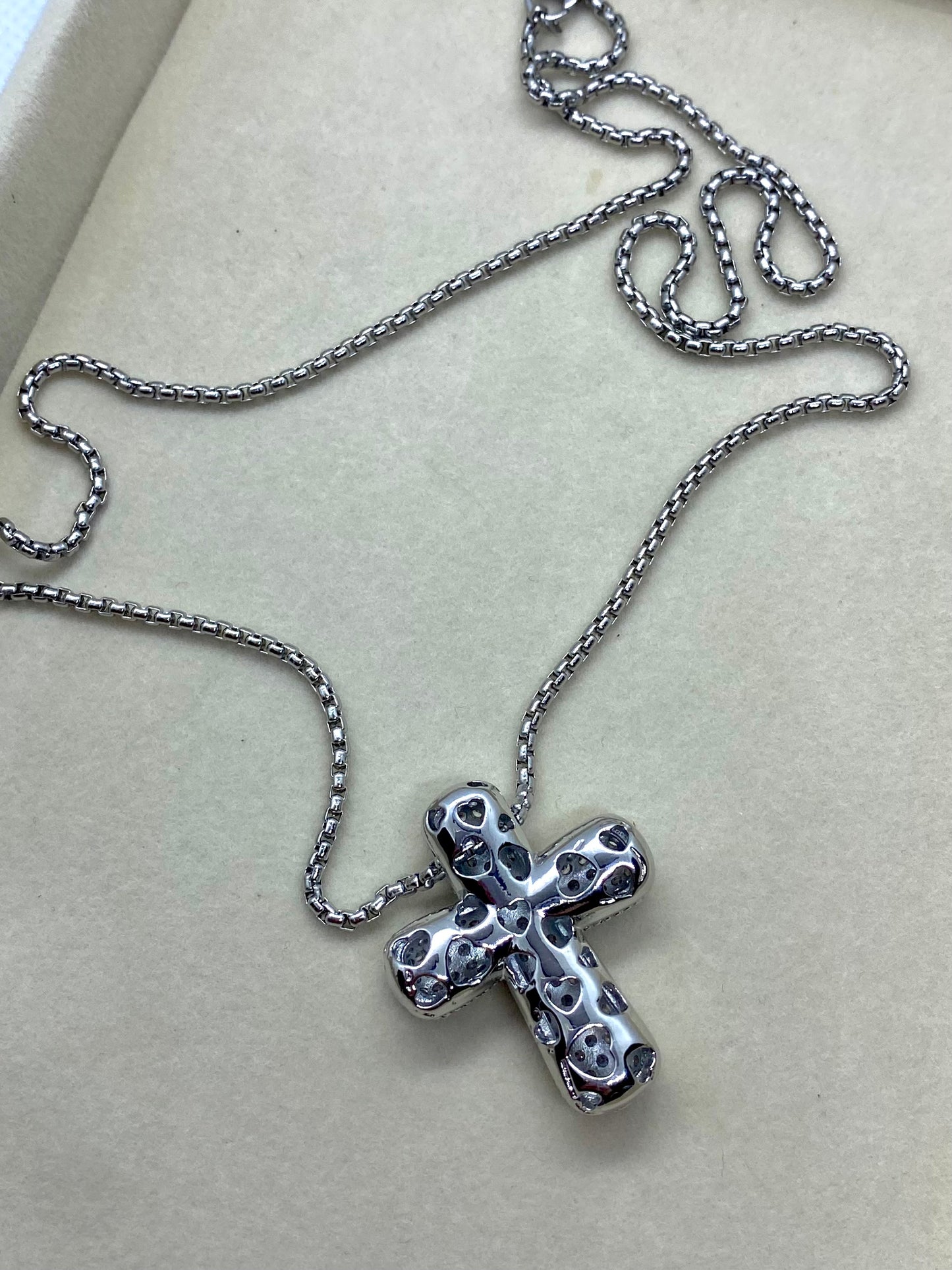 Collana Double-face Bubble Silver