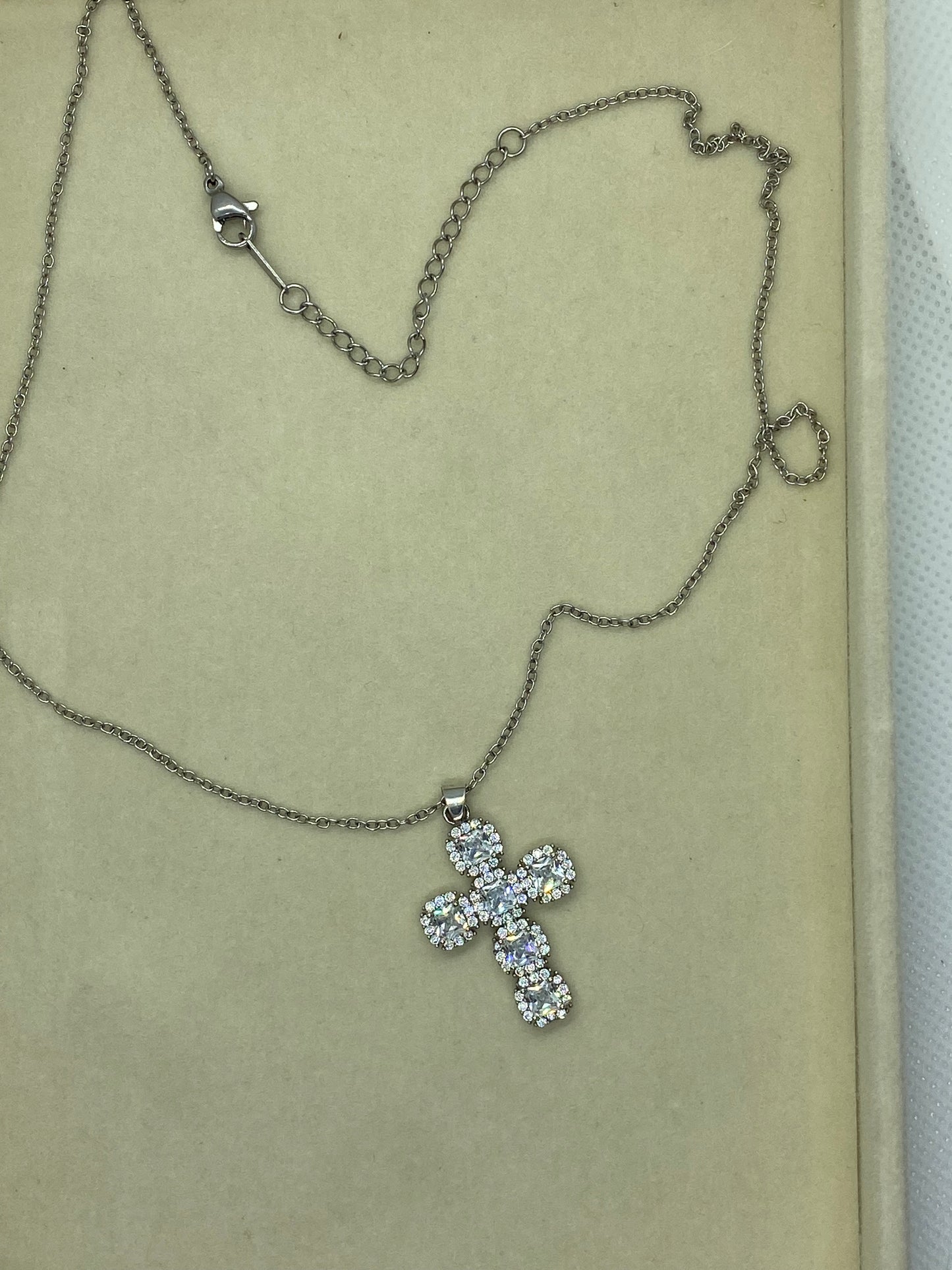 Croce cristallo Silver
