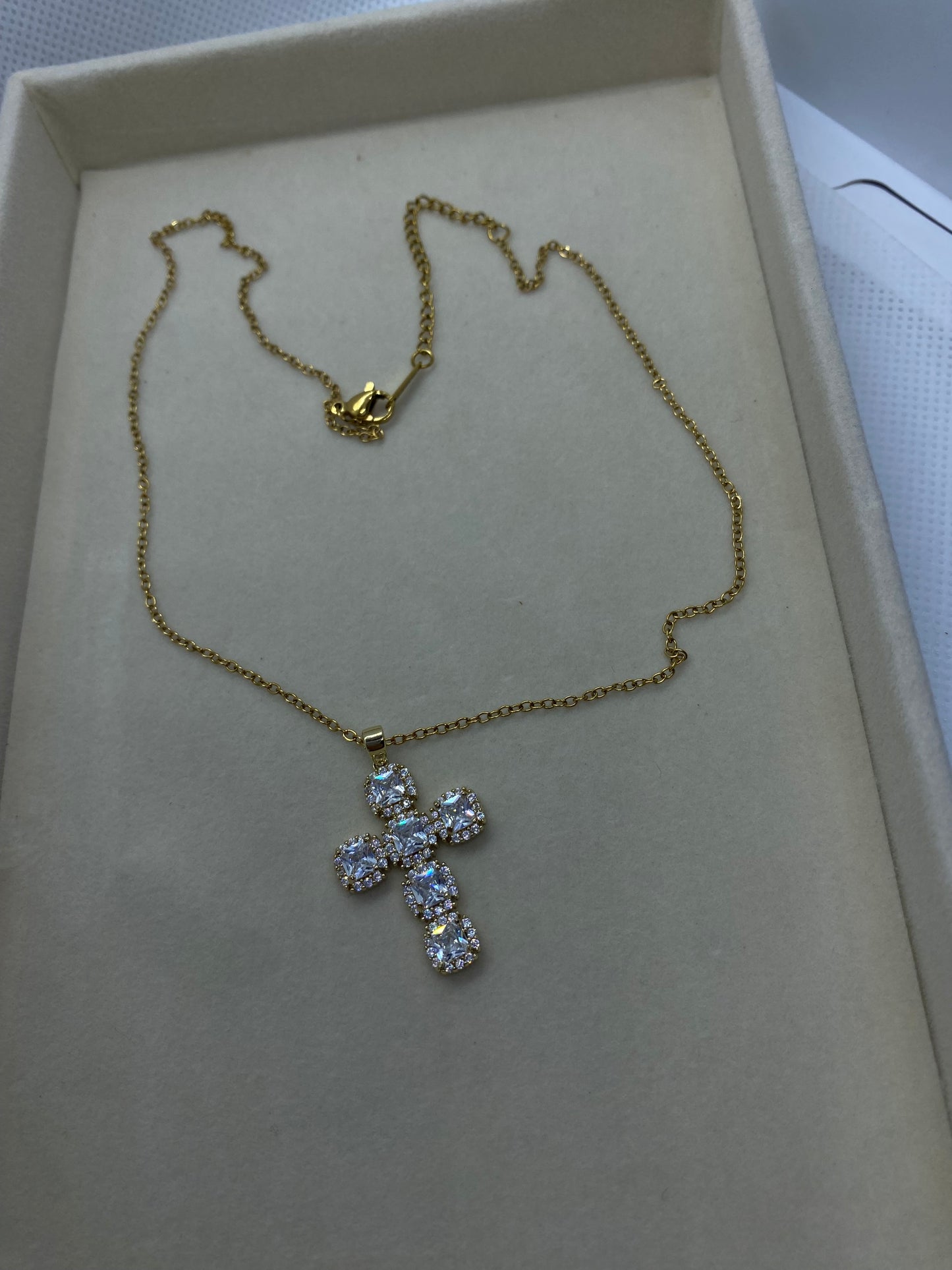 Croce cristallo gold