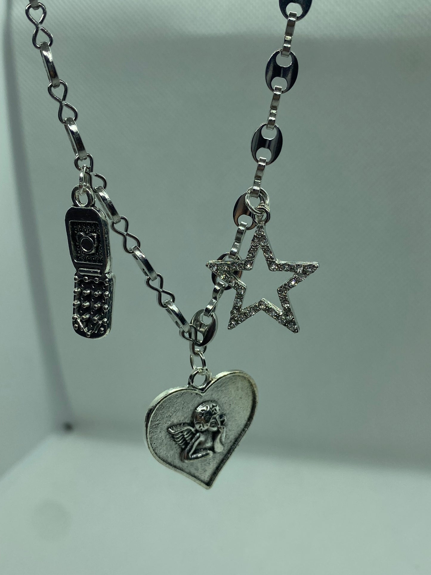 Choker medaglietta personalizzata Silver