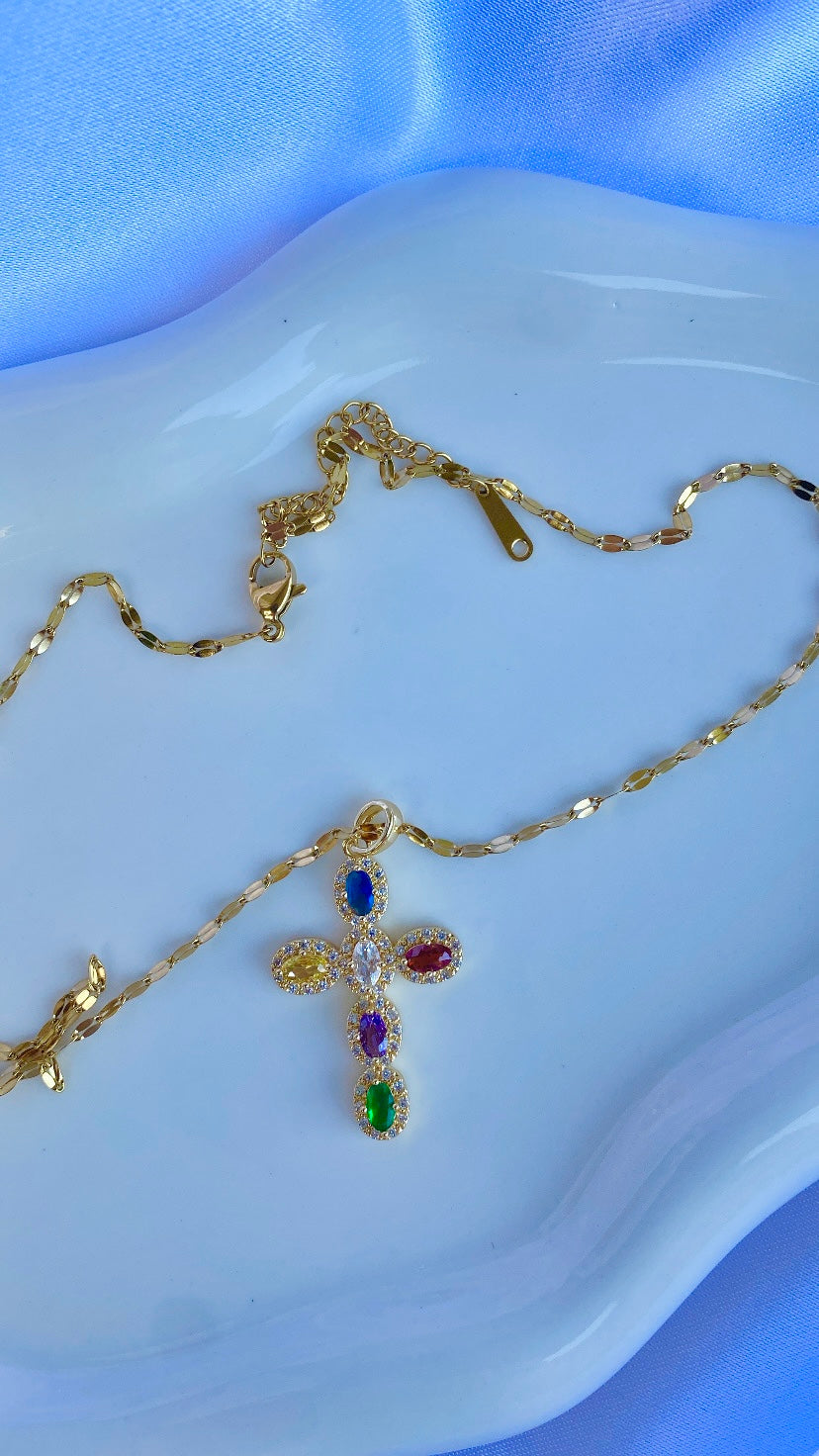 Collana croce multi
