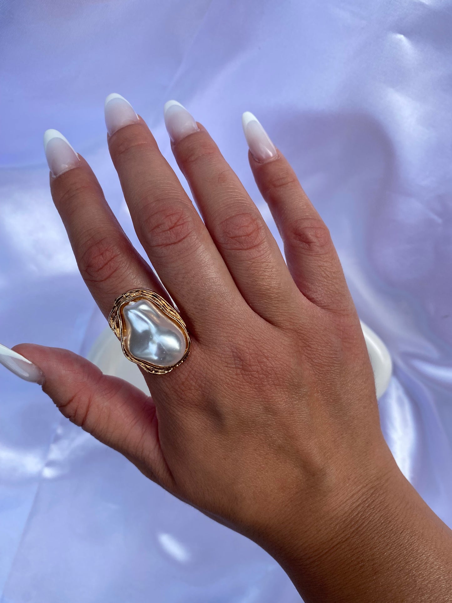 Anello perla