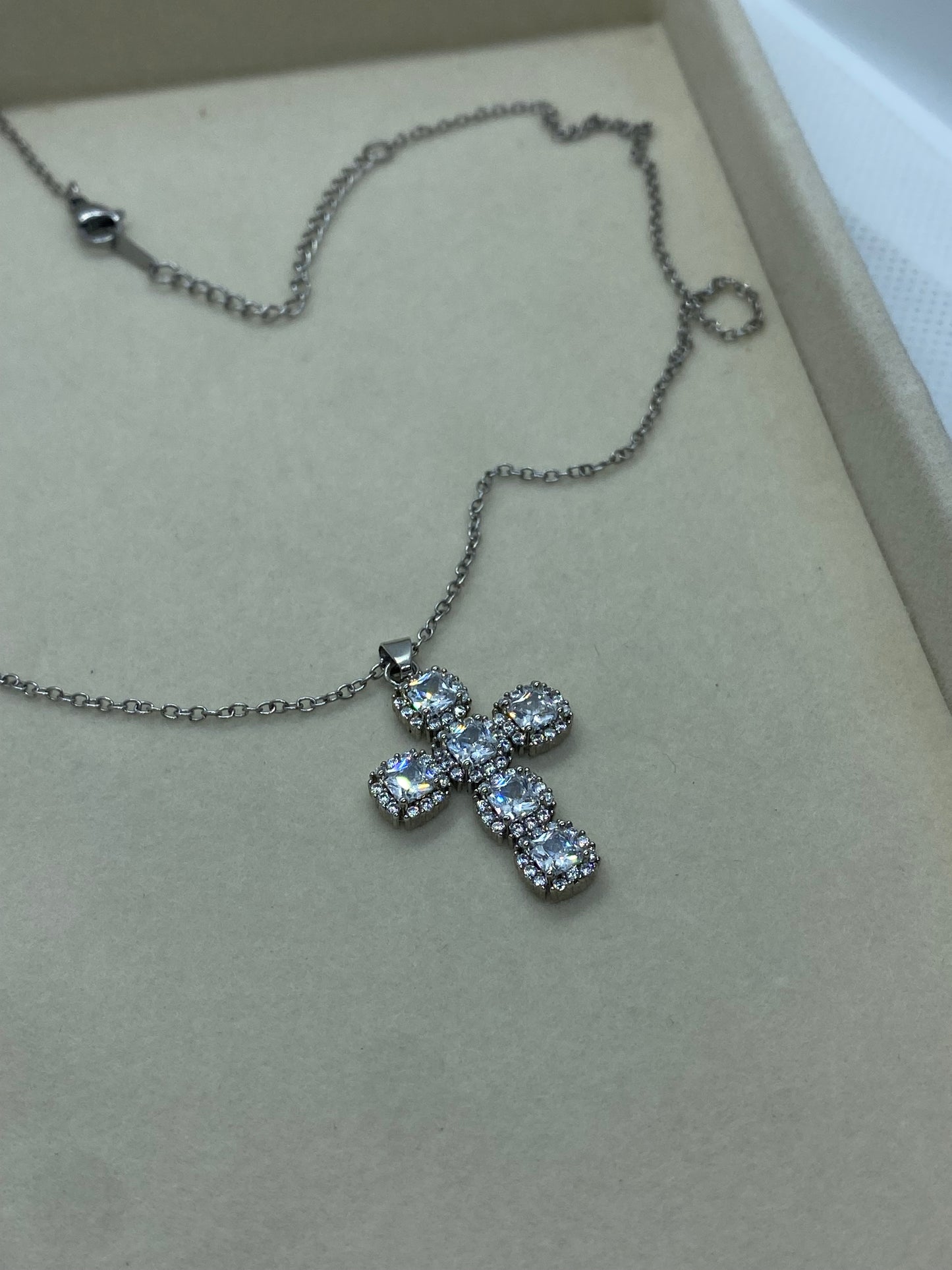 Croce cristallo Silver