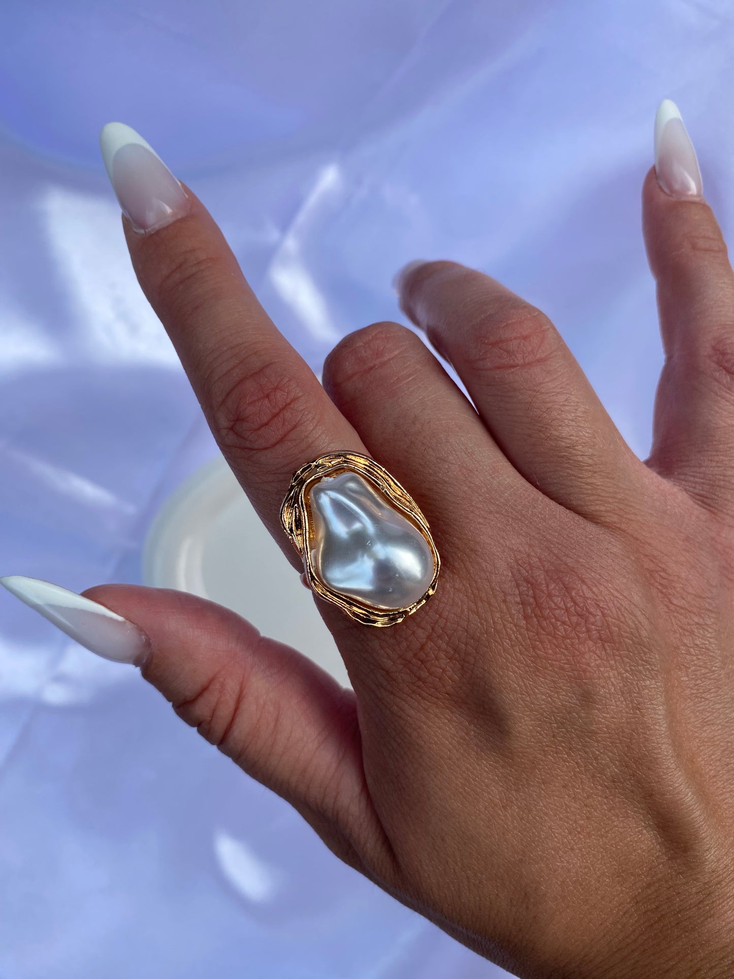 Anello perla