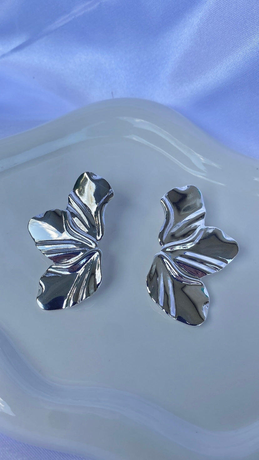 Orecchini Flowers Silver