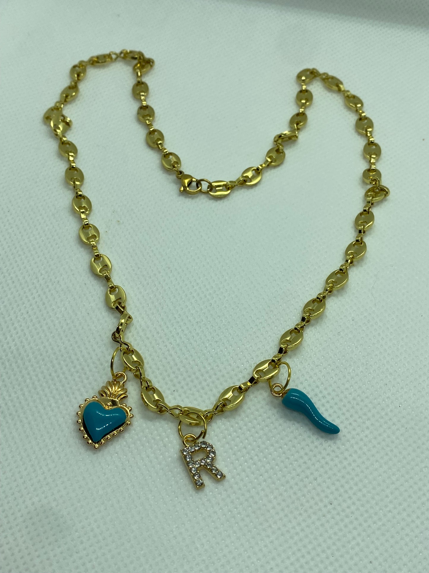 Choker medaglietta oro personalizzata