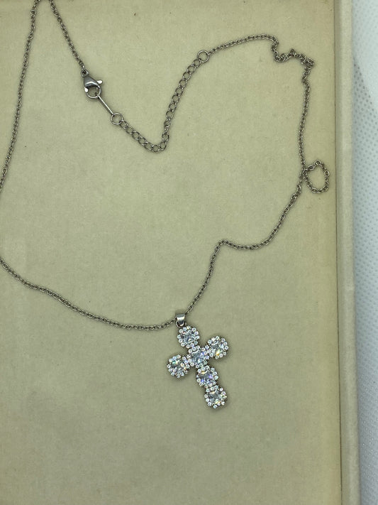 Croce cristallo Silver