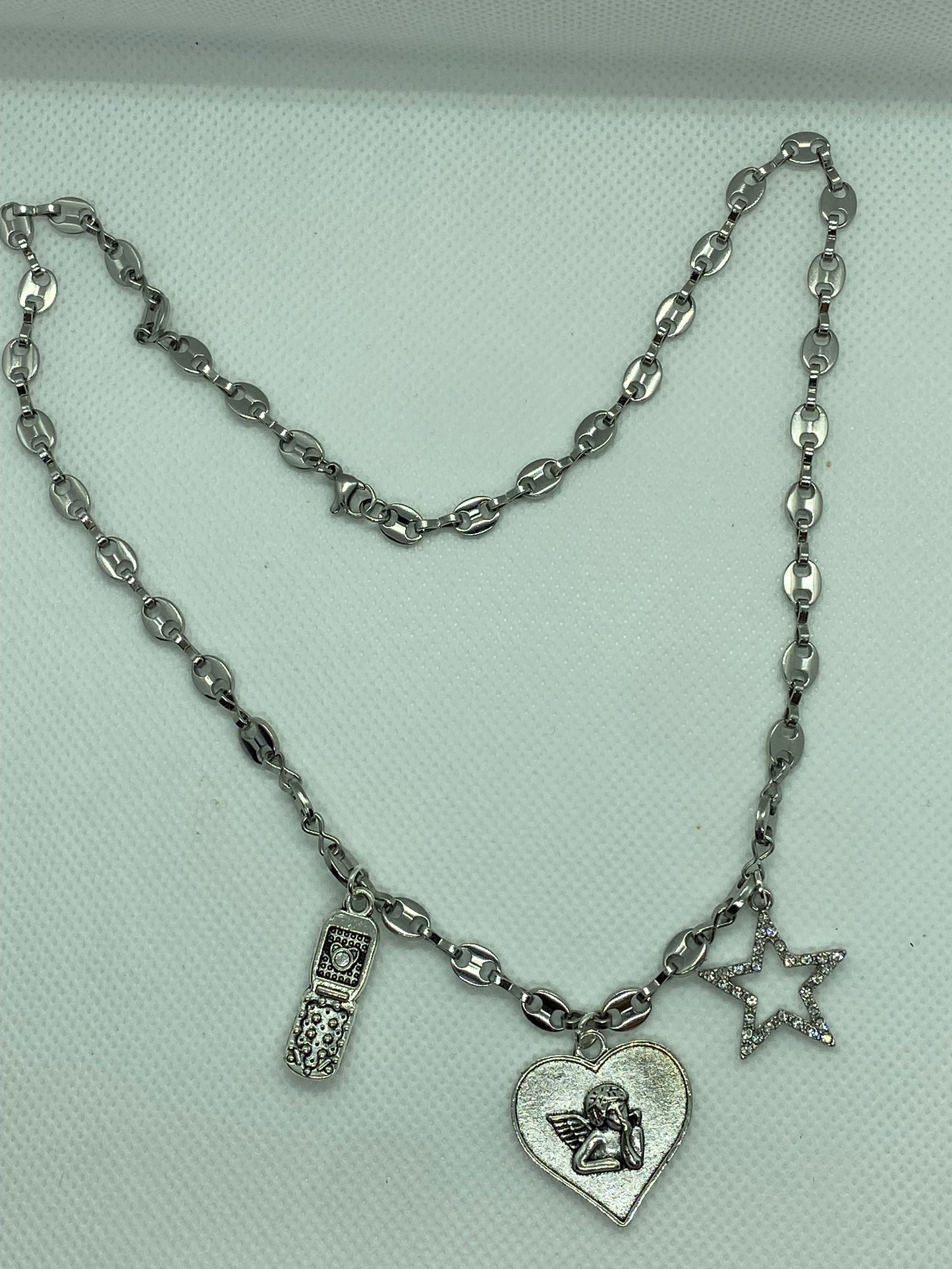 Choker medaglietta personalizzata Silver