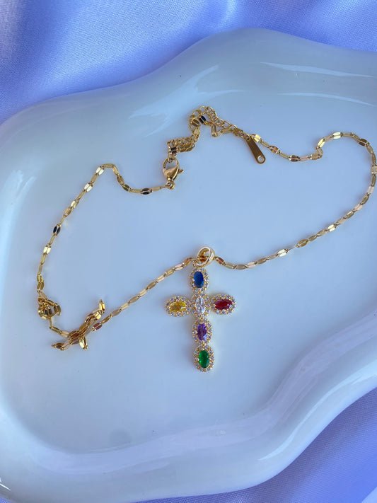Collana croce multi