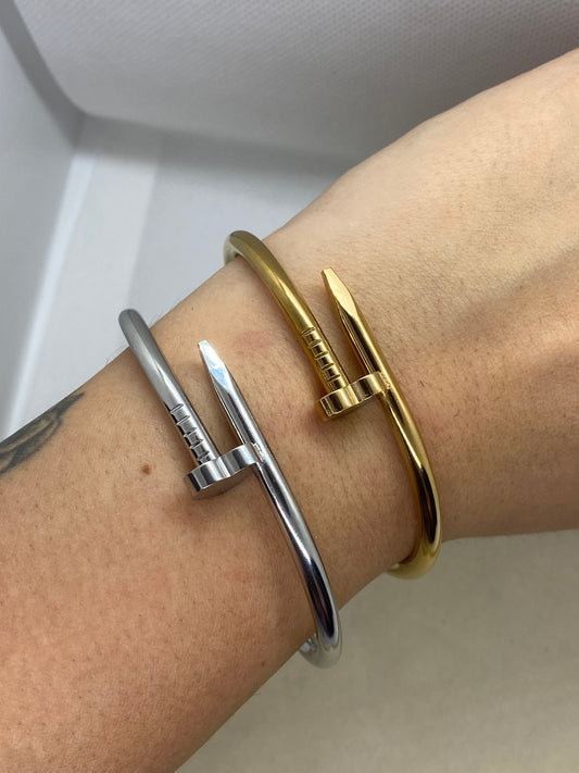 Bracciale cuore rigido Silver