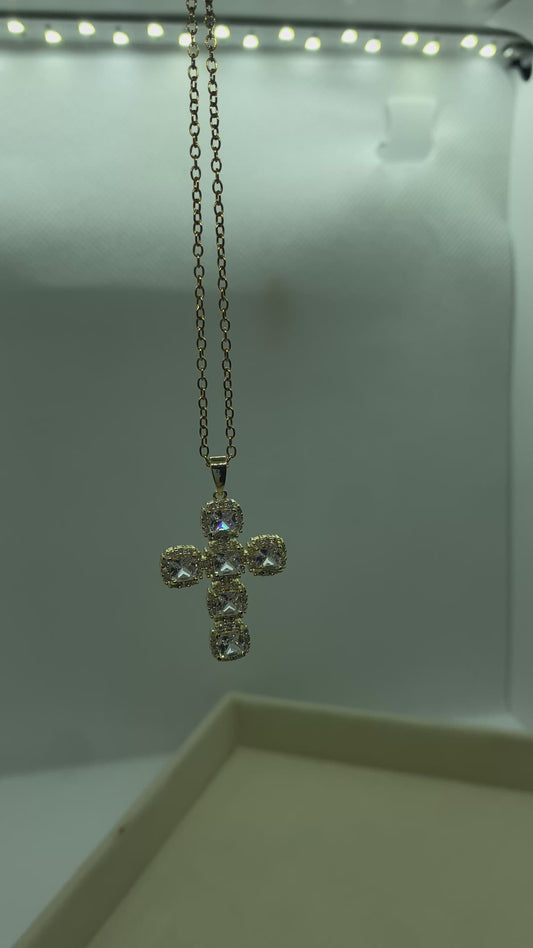 Croce cristallo gold
